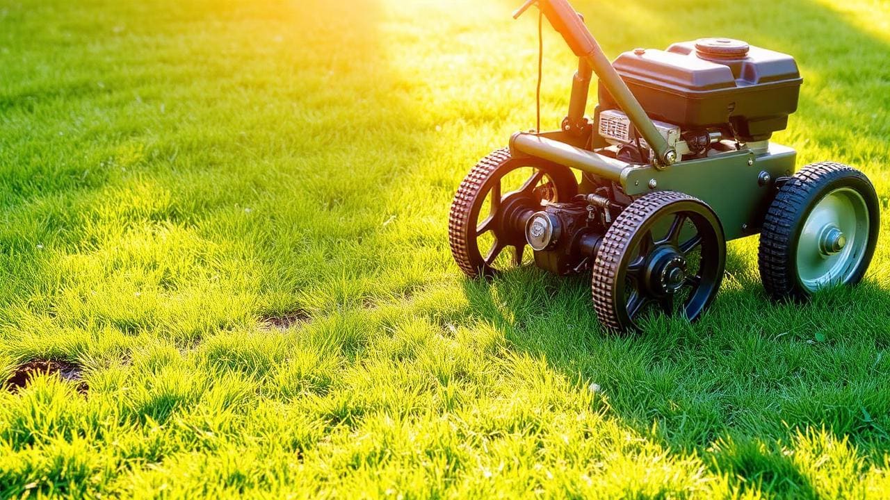 Core aeration plugs pulled from a compacted Utah lawn